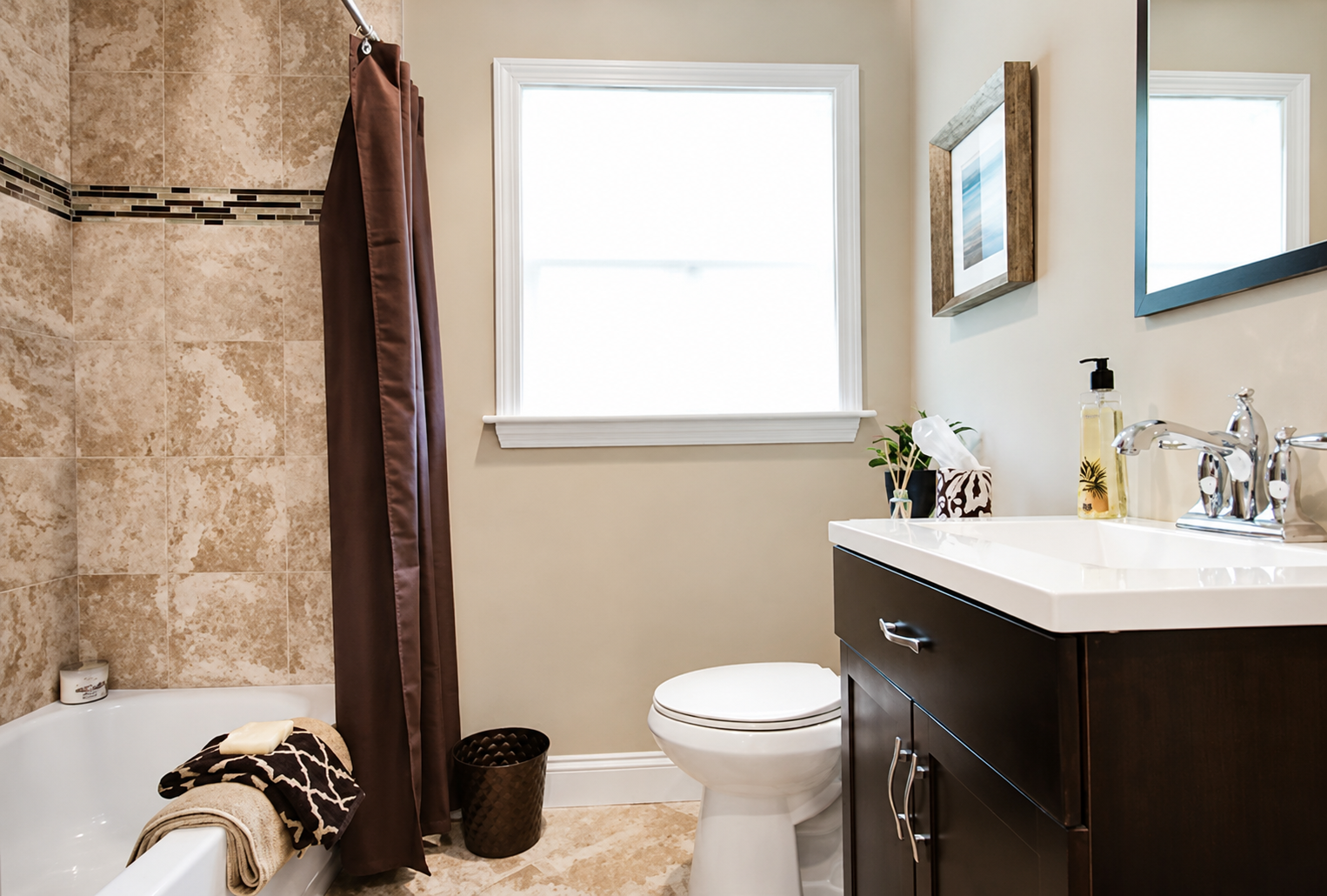 Remodeled bathroom at 25 Marie Ave